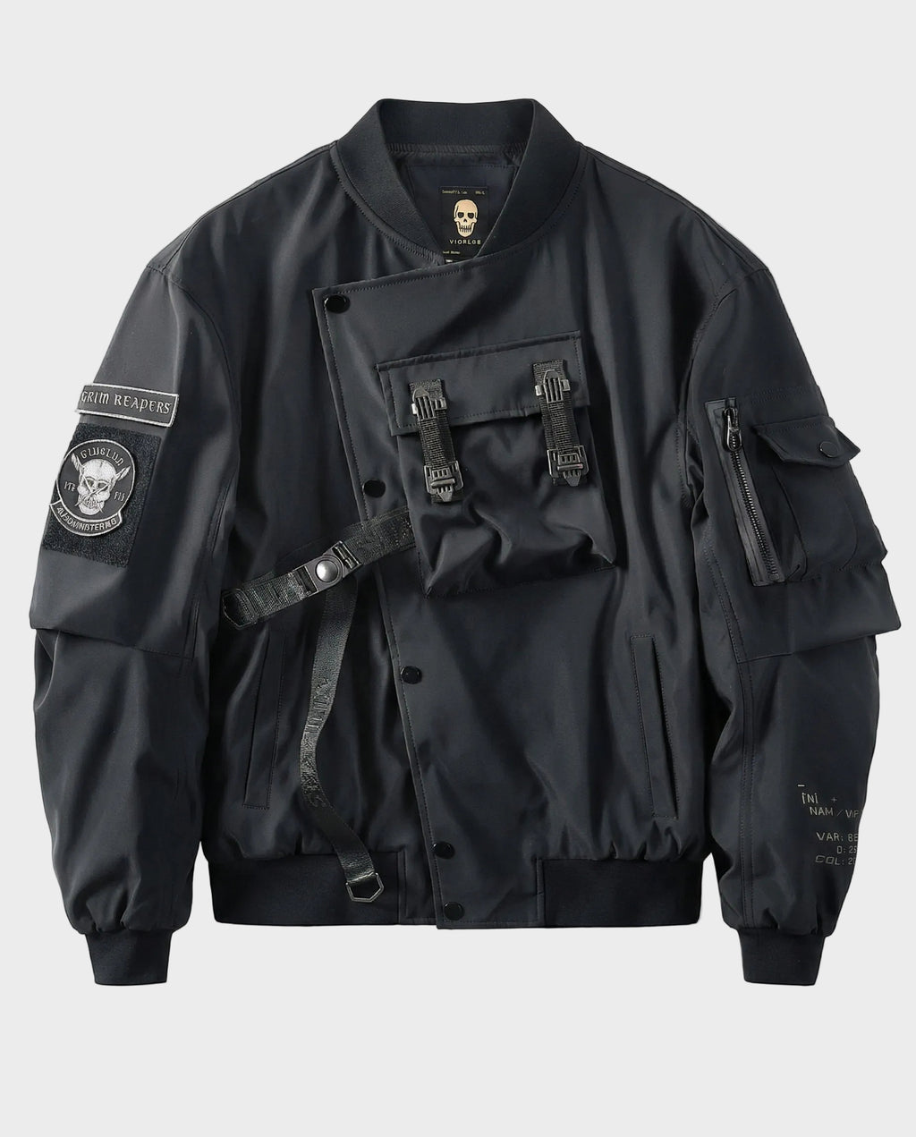 Grim Reaper Tactical Bomber Jacket - Techwear Streetwear