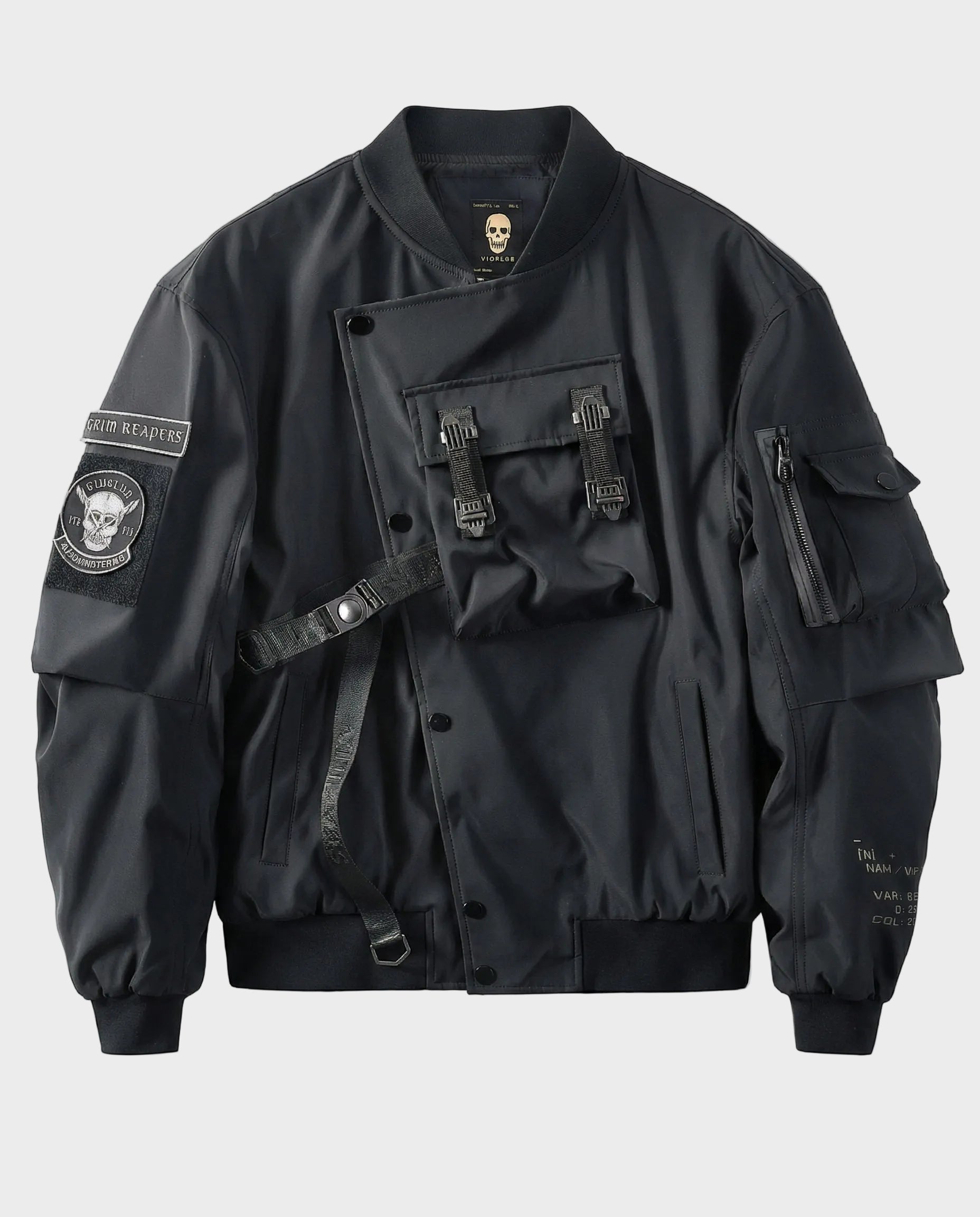 Grim Reaper Tactical Bomber Jacket - Techwear Streetwear