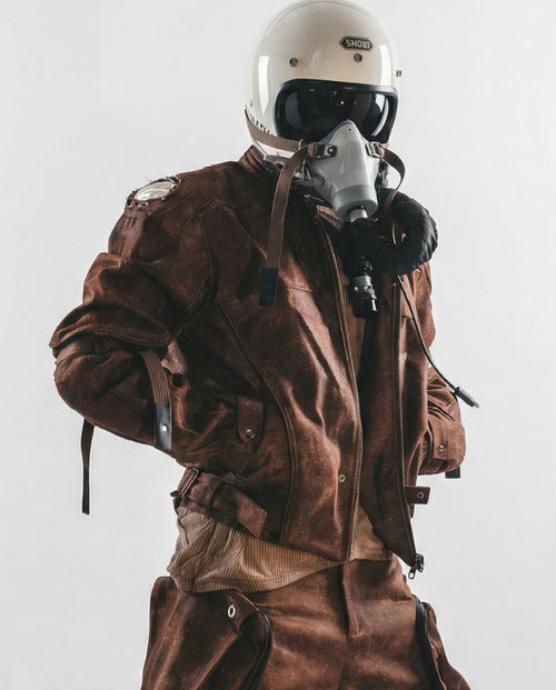 Dragon Spine Wasteland Biker Jacket - Techwear Racing Coat