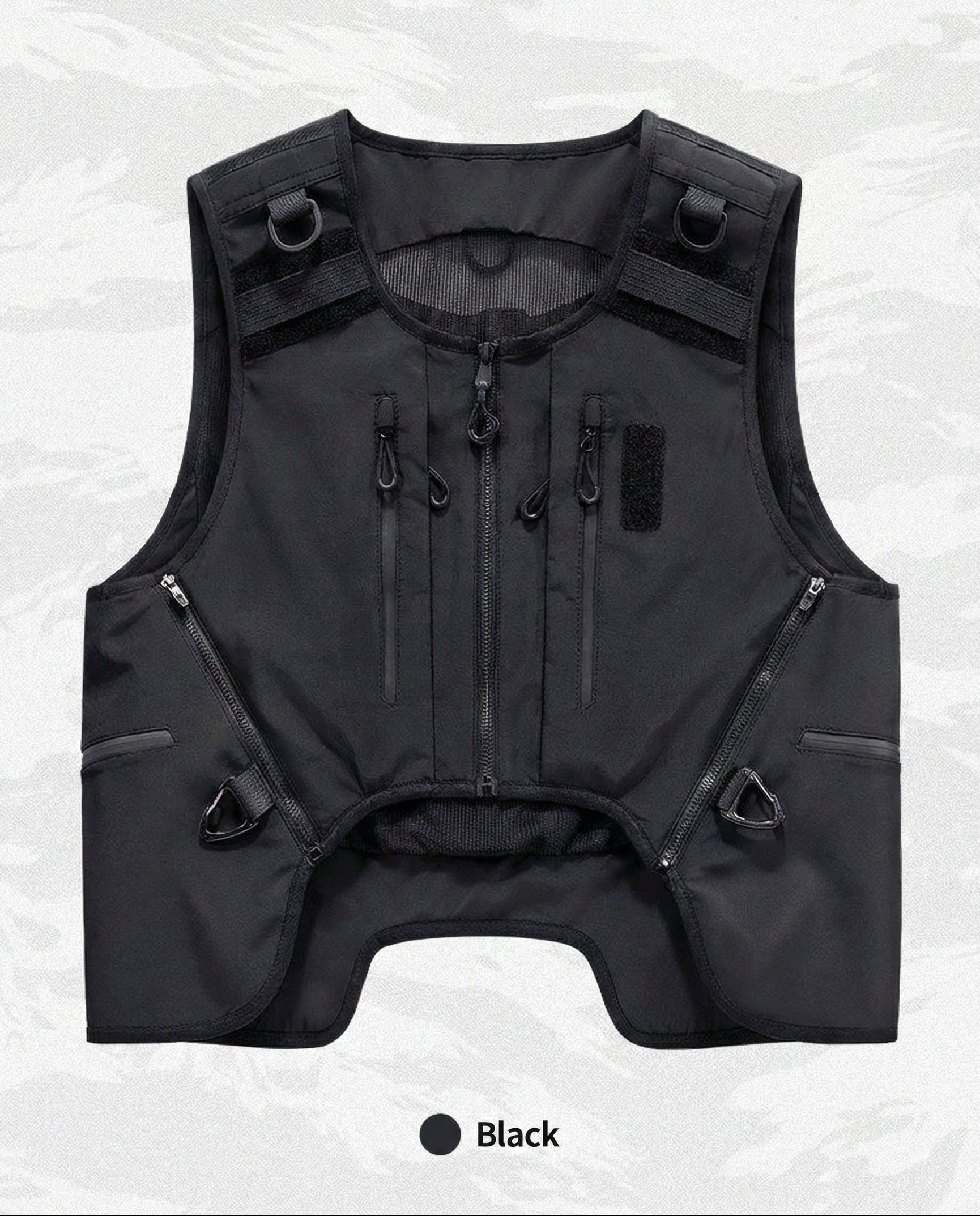 Tactical Multi-Pocket Utility Vest - Urban Techwear Style