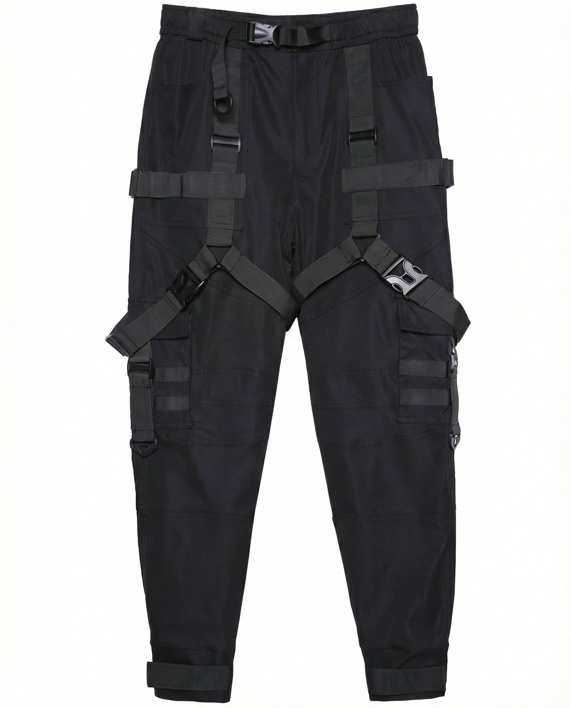 Tactical Strap Cargo Pants - Dark Techwear Joggers