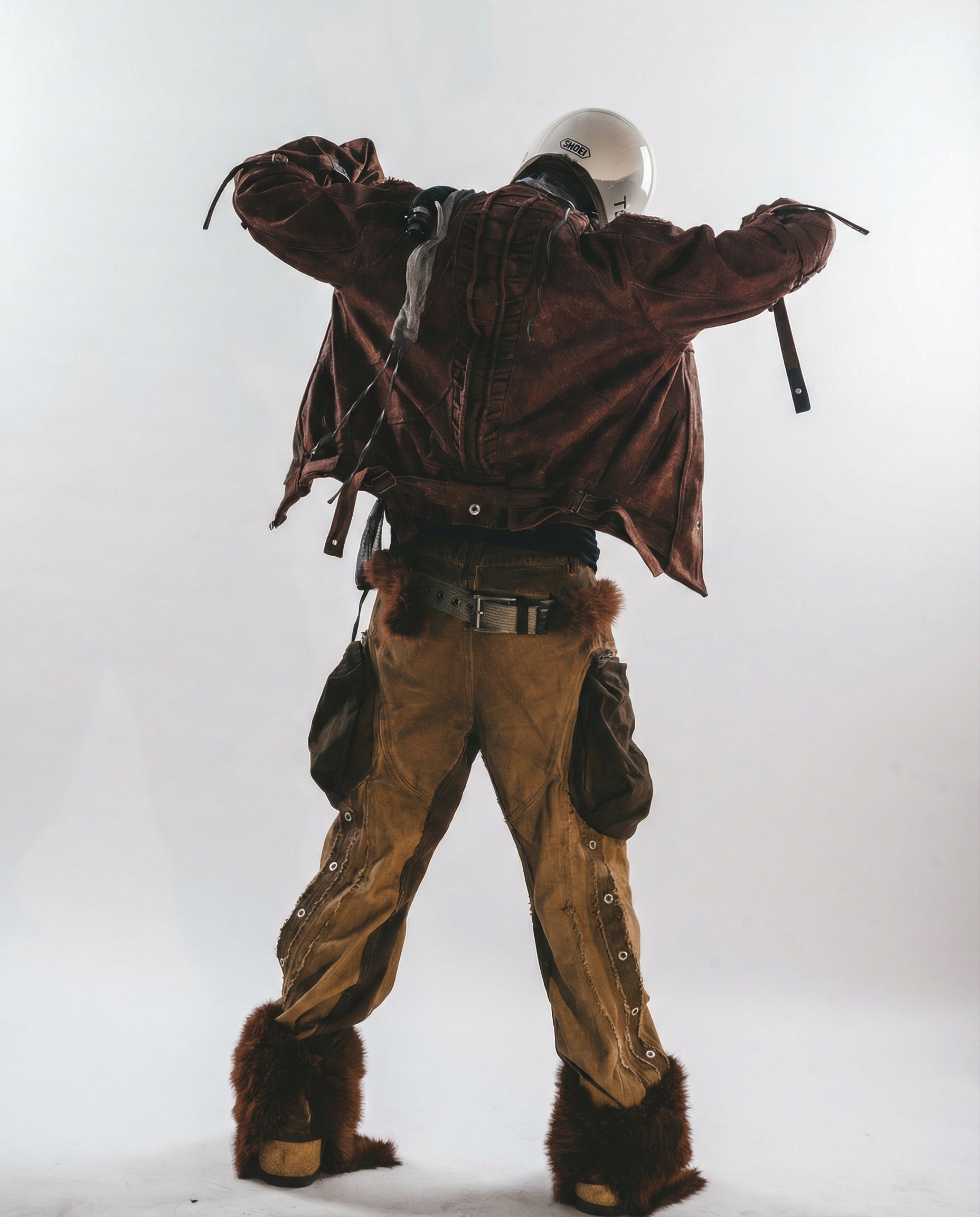 Dragon Spine Wasteland Biker Jacket - Techwear Racing Coat