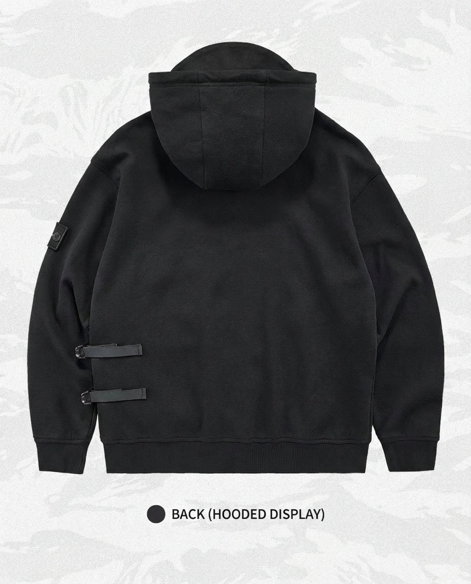 Tactical Vest Patchwork Hoodie - Heavyweight Techwear Pullover