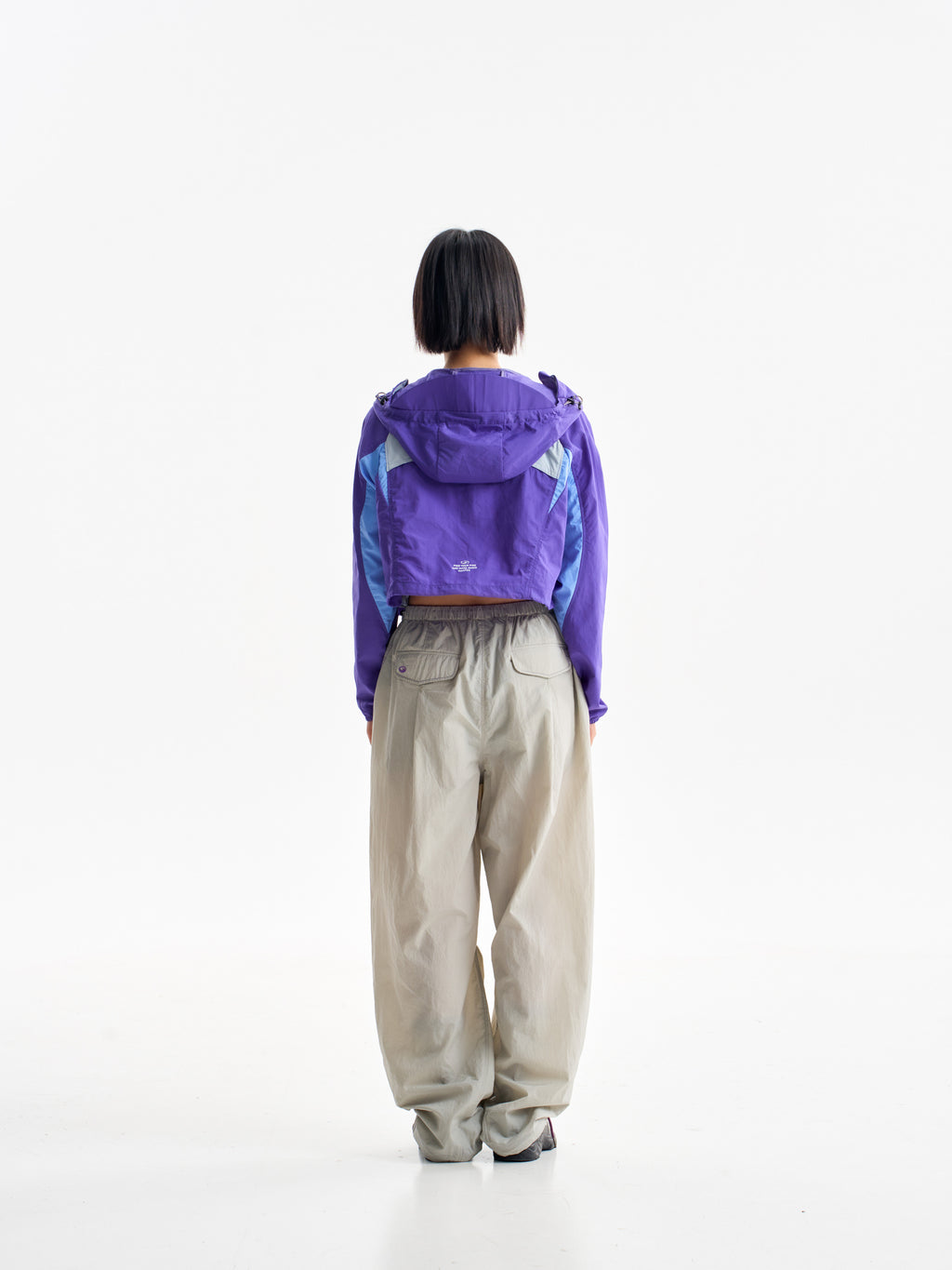 Light Gray hiking pants — back view showing both rear pockets and the leg silhouette