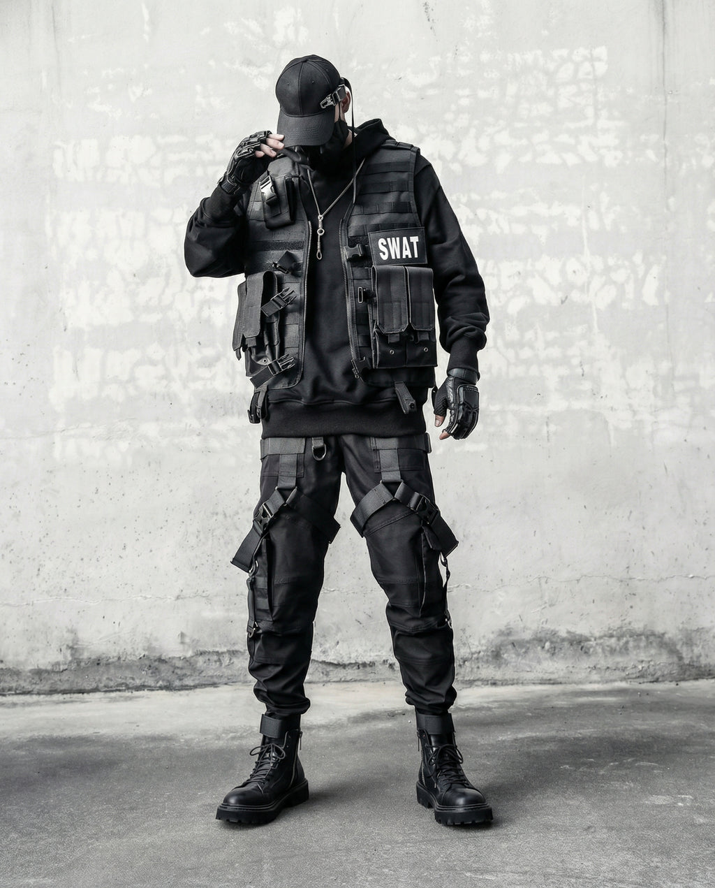 Tactical Strap Cargo Pants - Dark Techwear Joggers