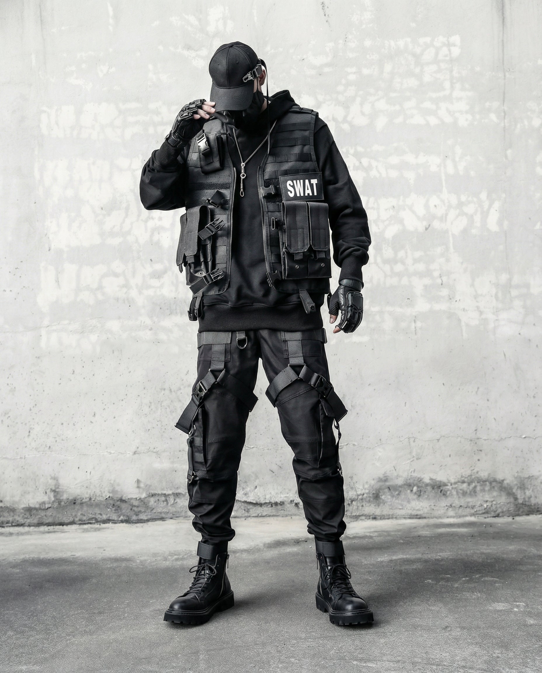 Tactical Strap Cargo Pants - Dark Techwear Joggers