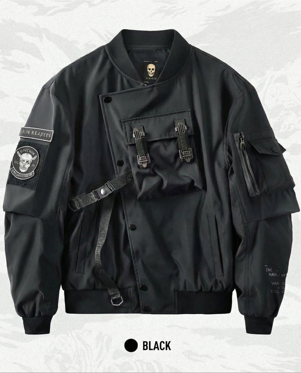 Grim Reaper Tactical Bomber Jacket - Techwear Streetwear
