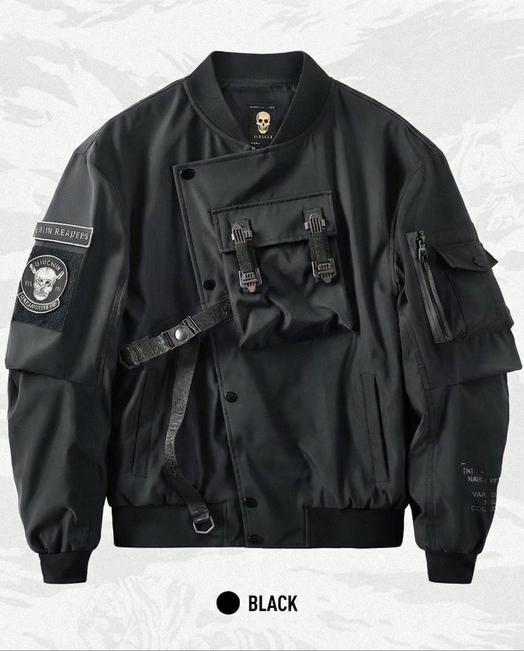 Grim Reaper Tactical Bomber Jacket - Techwear Streetwear