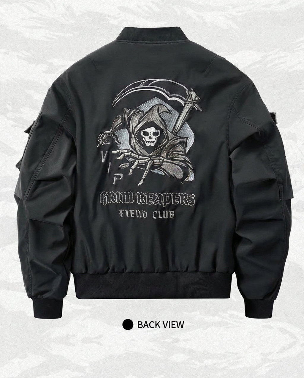 Grim Reaper Tactical Bomber Jacket - Techwear Streetwear