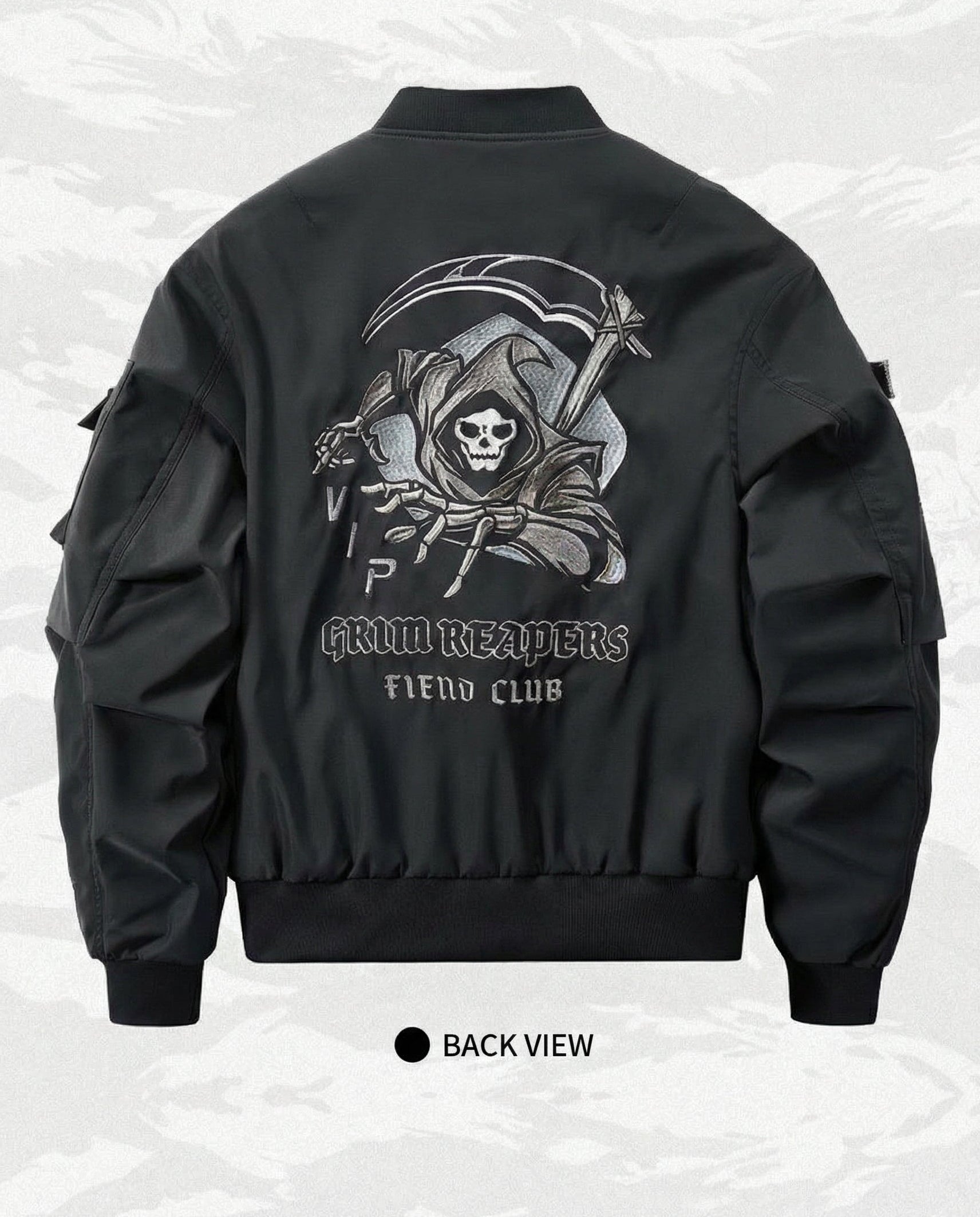 Grim Reaper Tactical Bomber Jacket - Techwear Streetwear