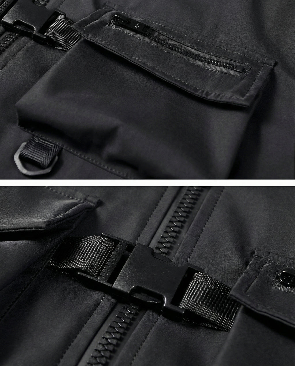 Multi-Pocket Techwear Bomber Jacket - Paratrooper Cargo Coat