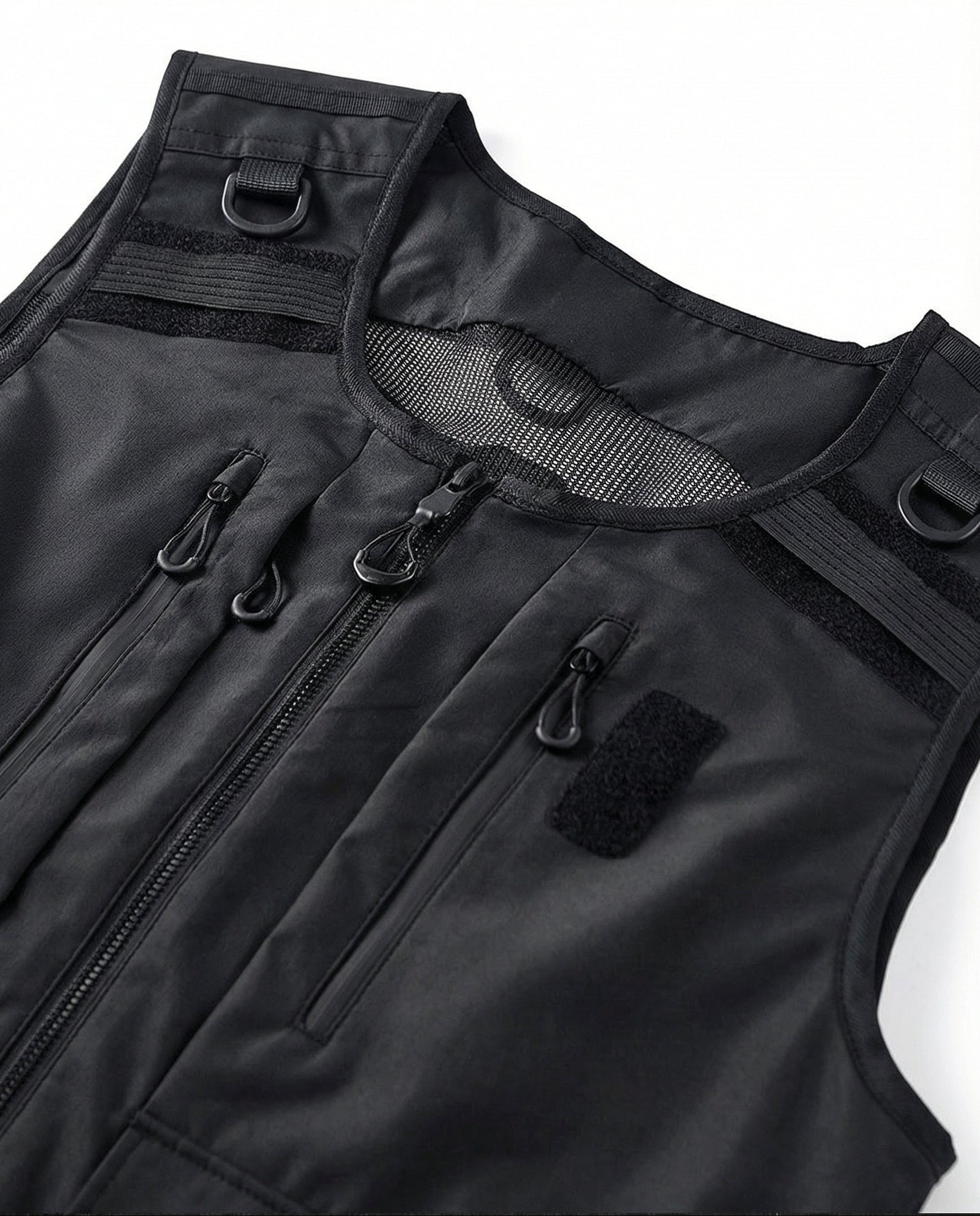 Tactical Multi-Pocket Utility Vest - Urban Techwear Style