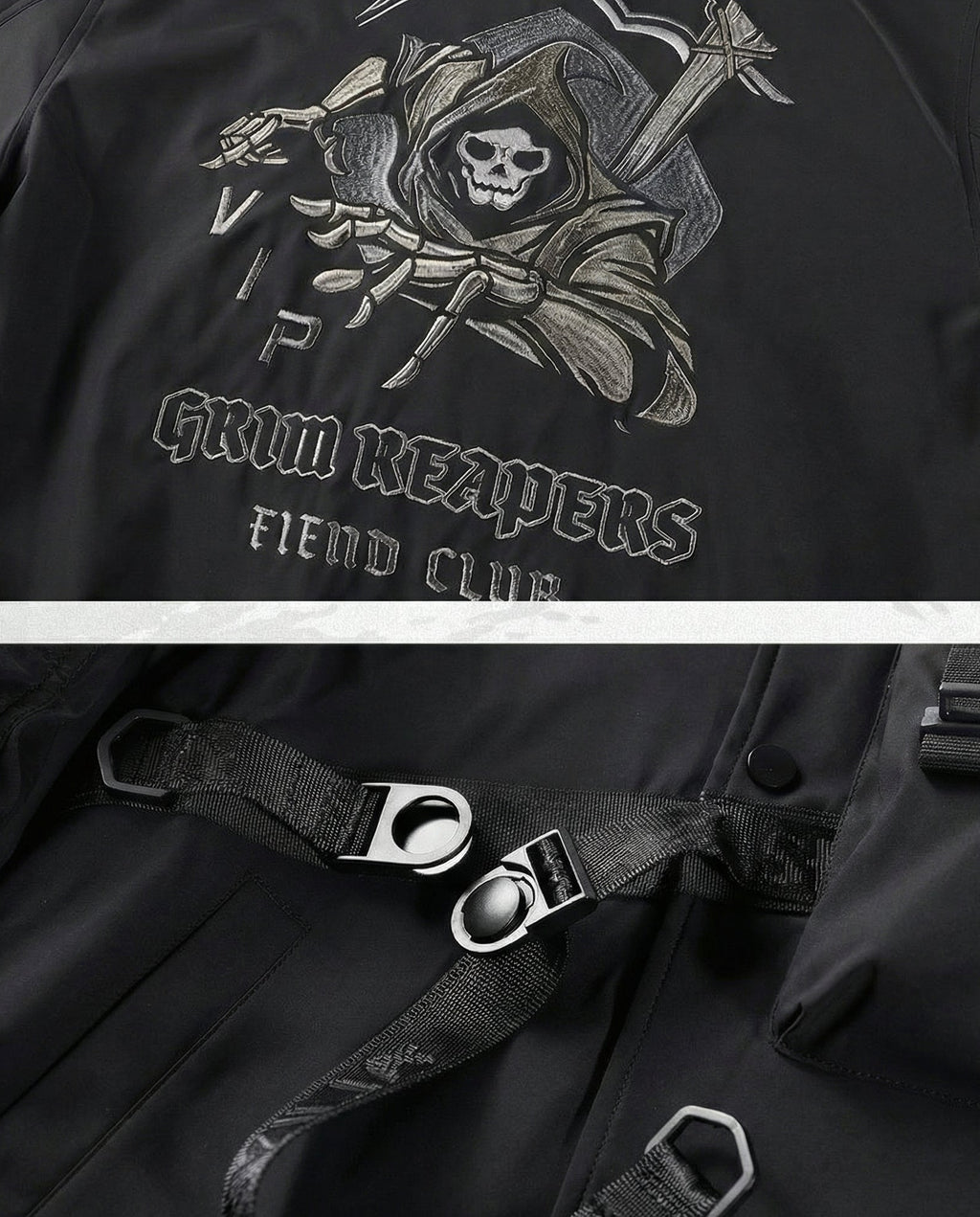 Grim Reaper Tactical Bomber Jacket - Techwear Streetwear