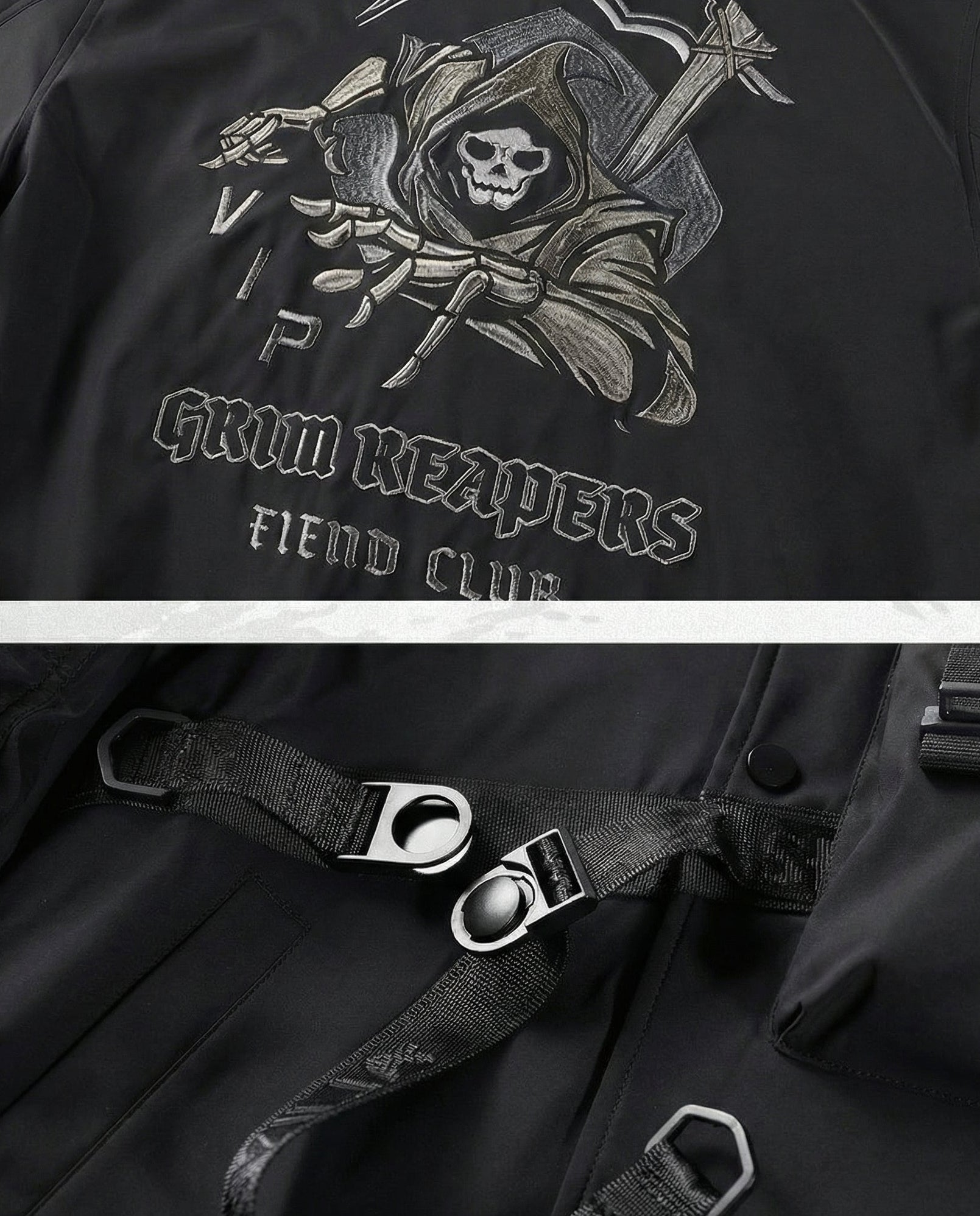 Grim Reaper Tactical Bomber Jacket - Techwear Streetwear