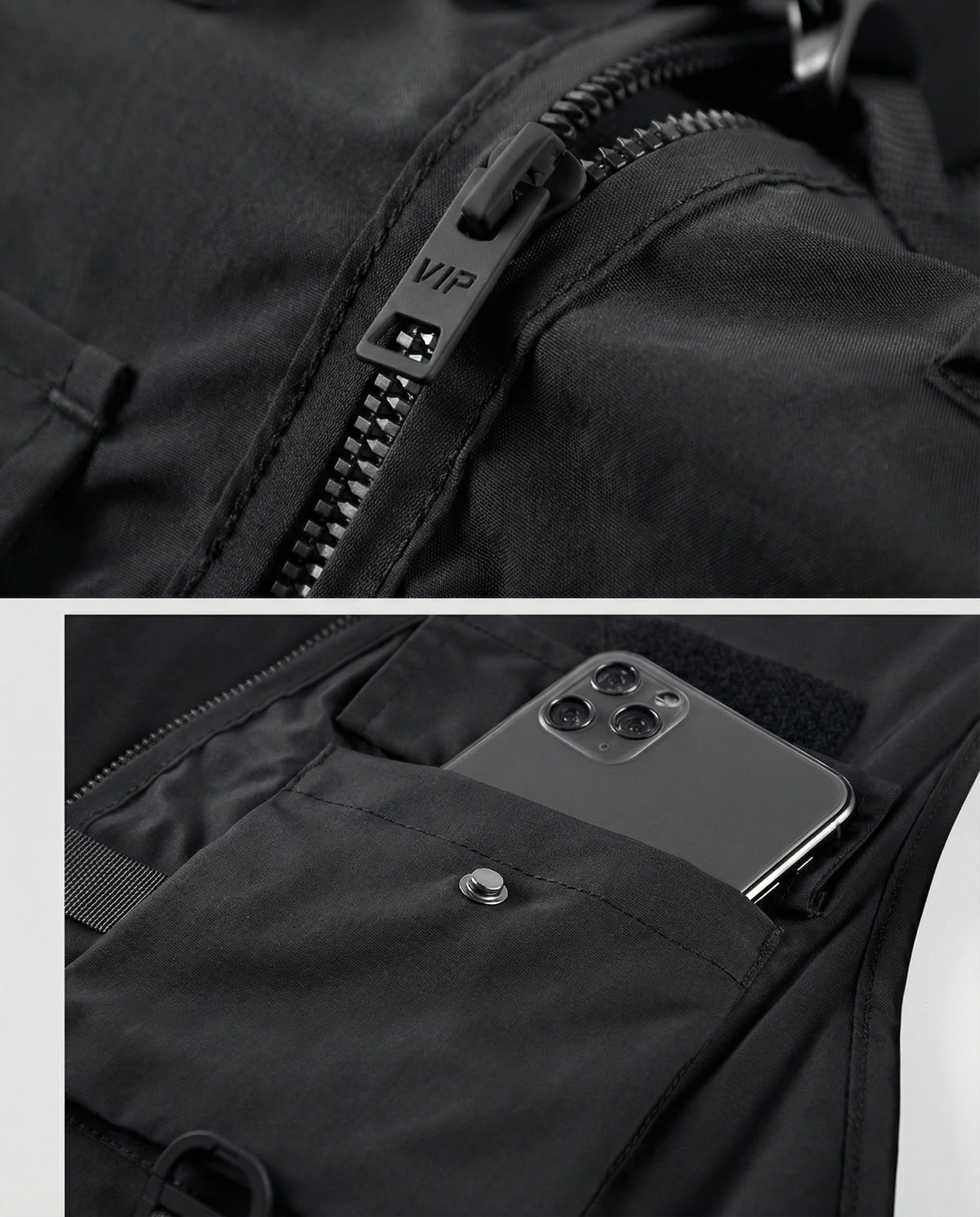Multi-Pocket Utility Vest Techwear T-Shirt - Urban Streetwear