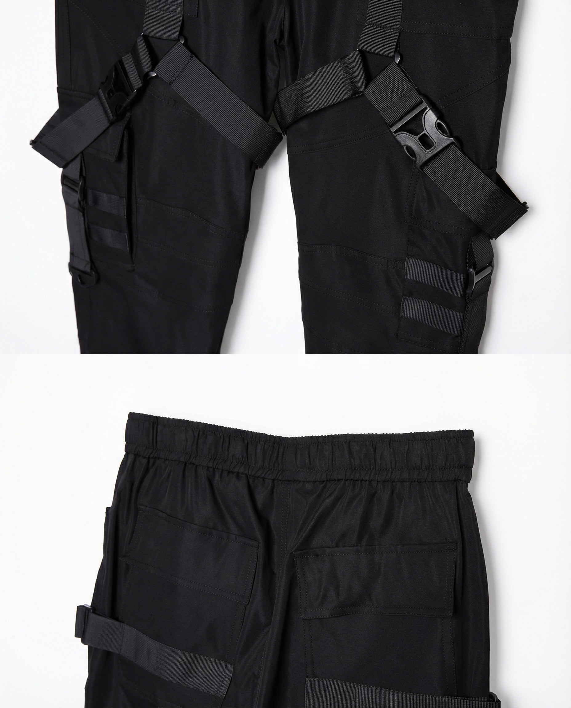 Tactical Strap Cargo Pants - Dark Techwear Joggers
