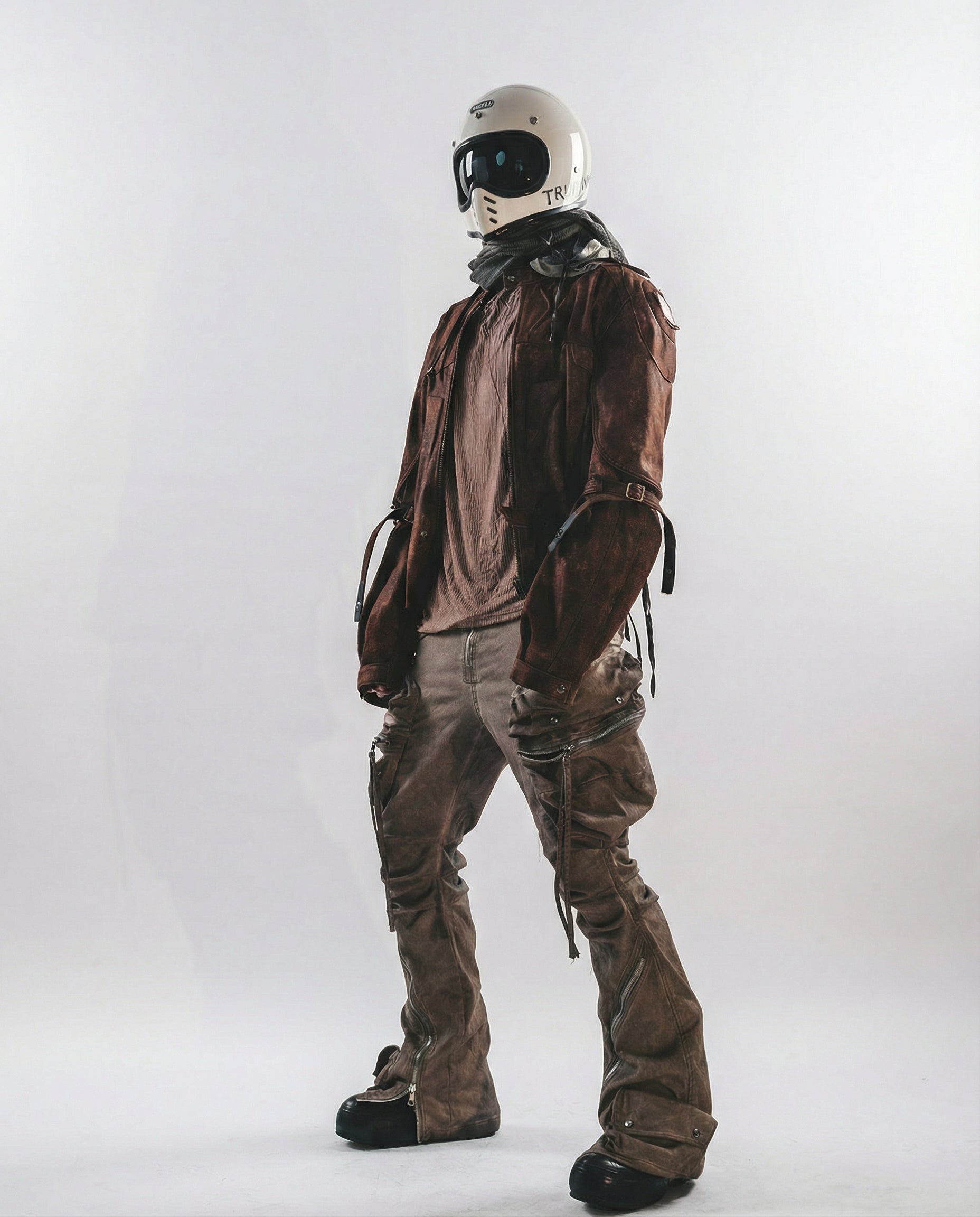 Dragon Spine Wasteland Biker Jacket - Techwear Racing Coat