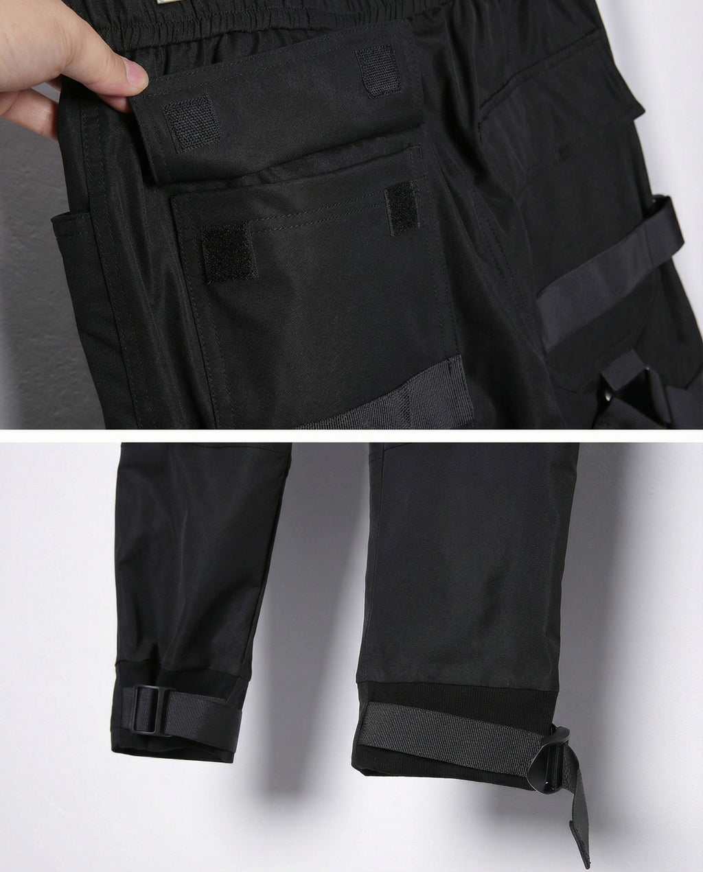 Tactical Strap Cargo Pants - Dark Techwear Joggers