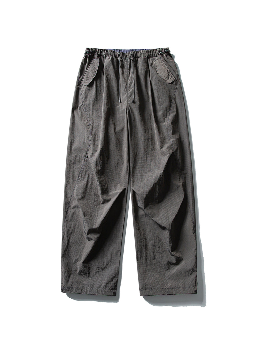 Deep Gray hiking pants — flat front view showing the charcoal shell and full leg shape