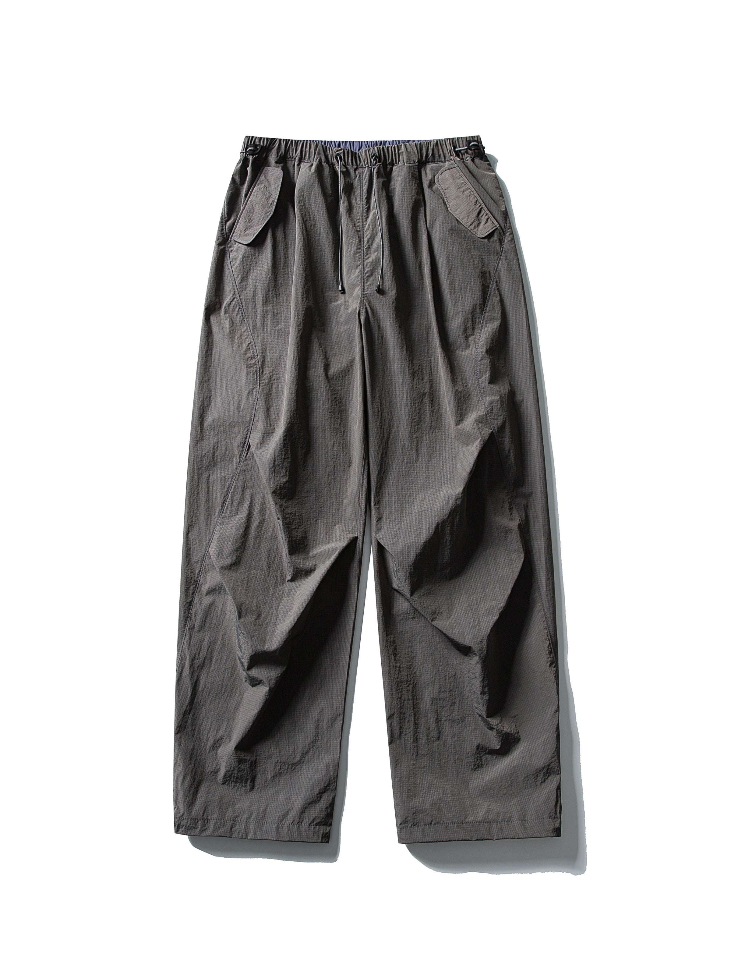 Deep Gray hiking pants — flat front view showing the charcoal shell and full leg shape