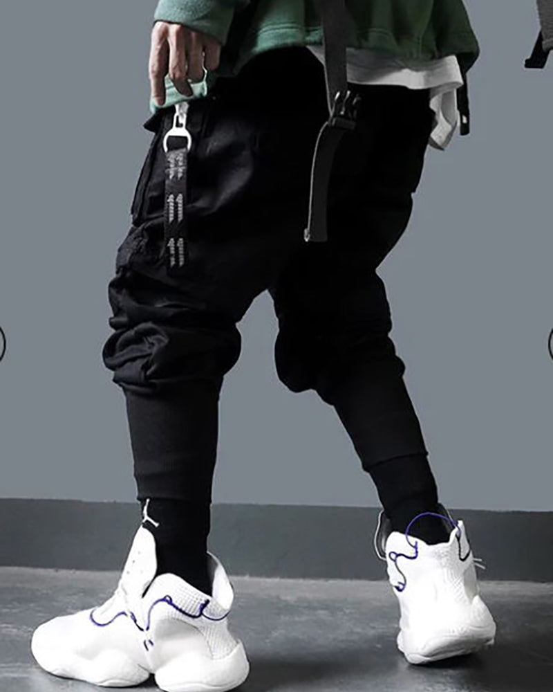 Become An X-Man Techwear Black Cargo Pants Zeroph