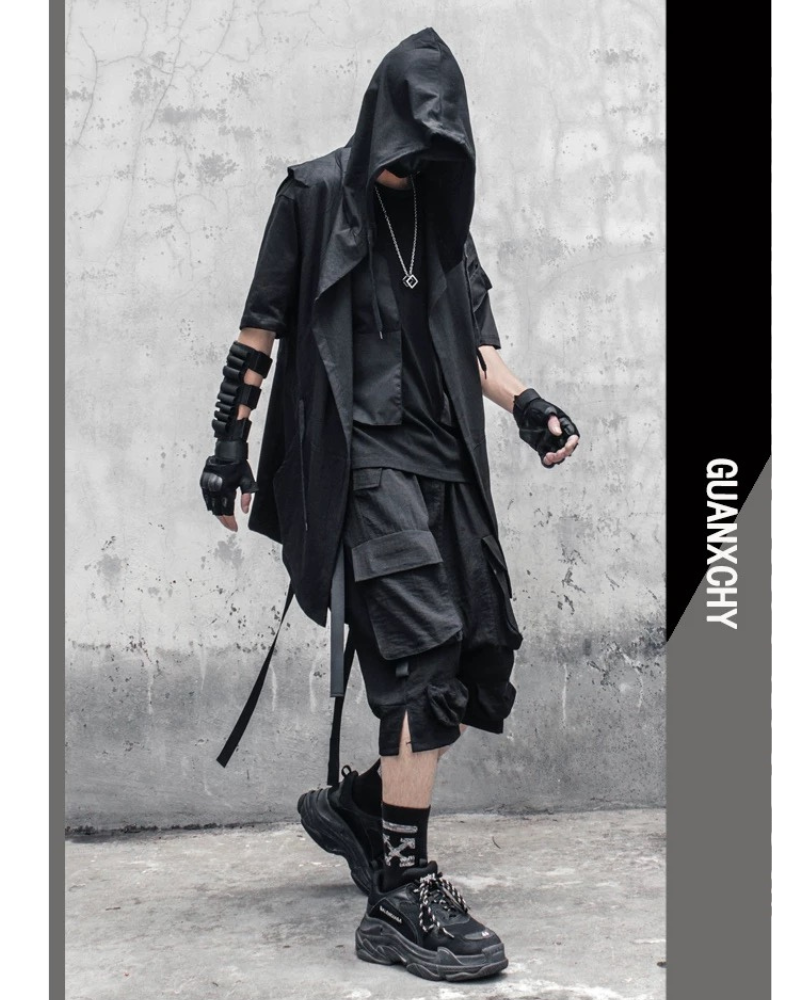 Black Sleeveless Ninja Costume Vest Zeroph