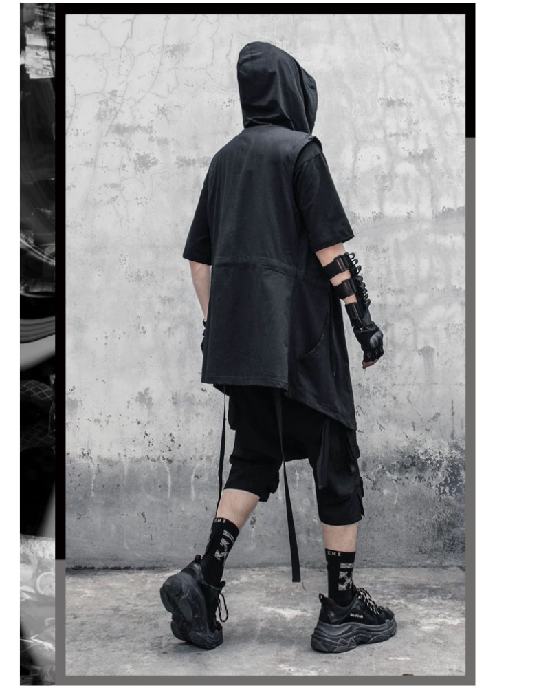 Black Sleeveless Ninja Costume Vest Zeroph