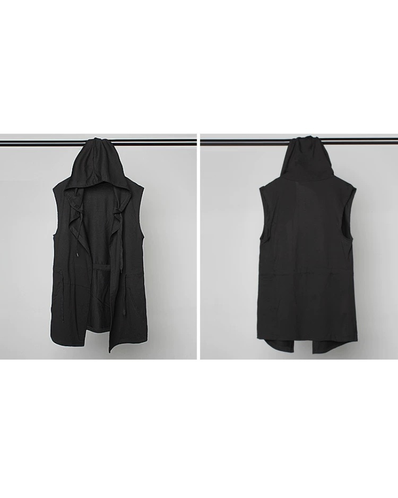Black Sleeveless Ninja Costume Vest Zeroph