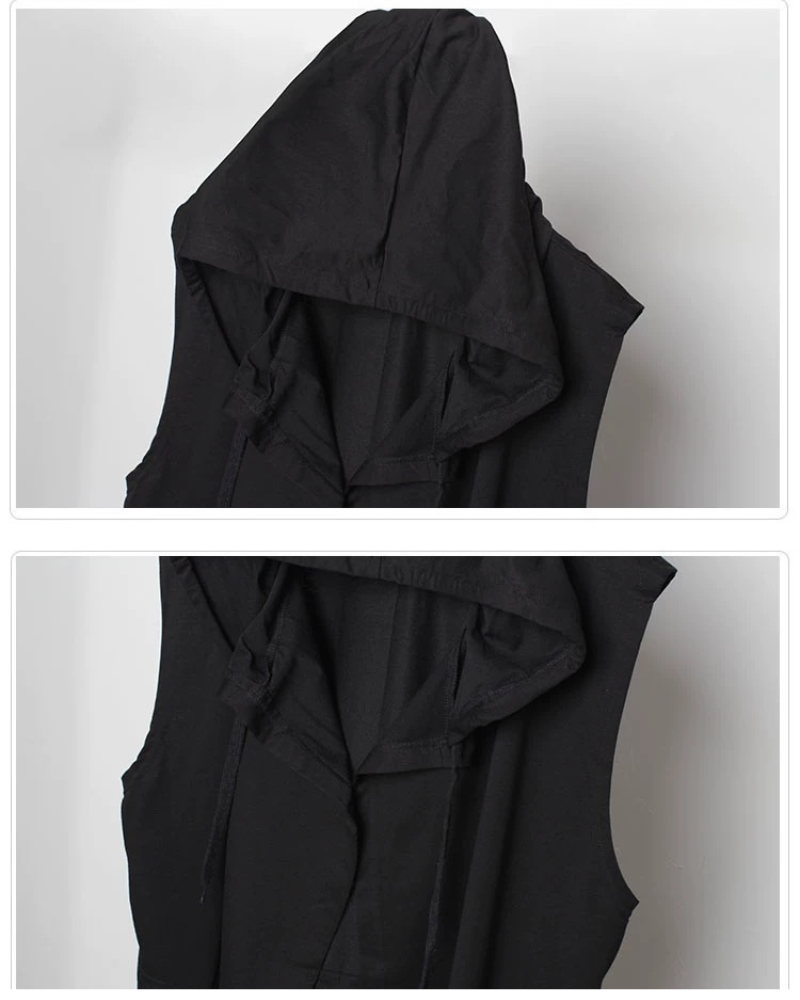 Black Sleeveless Ninja Costume Vest Zeroph