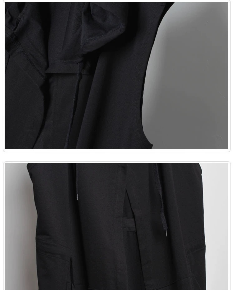 Black Sleeveless Ninja Costume Vest Zeroph
