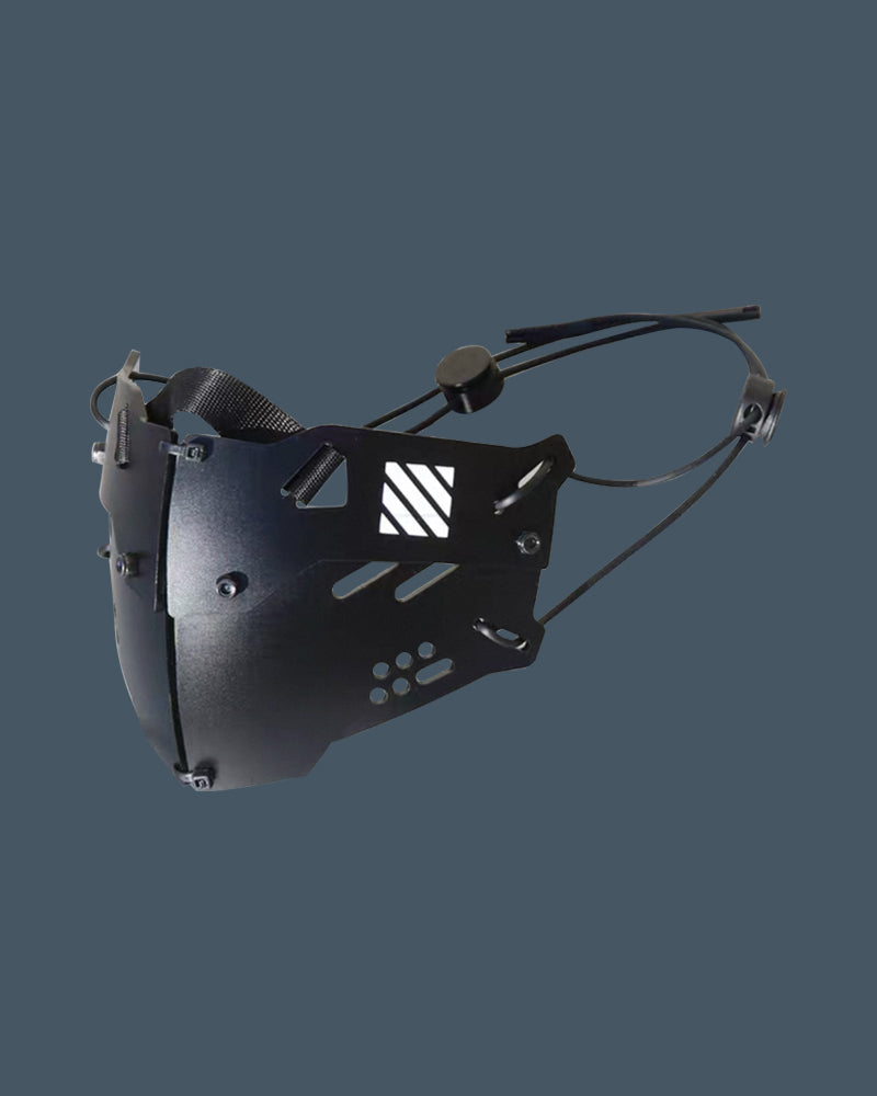Cyberpunk Mech-Horn Tactical Cap Mask Hand Armor Zeroph