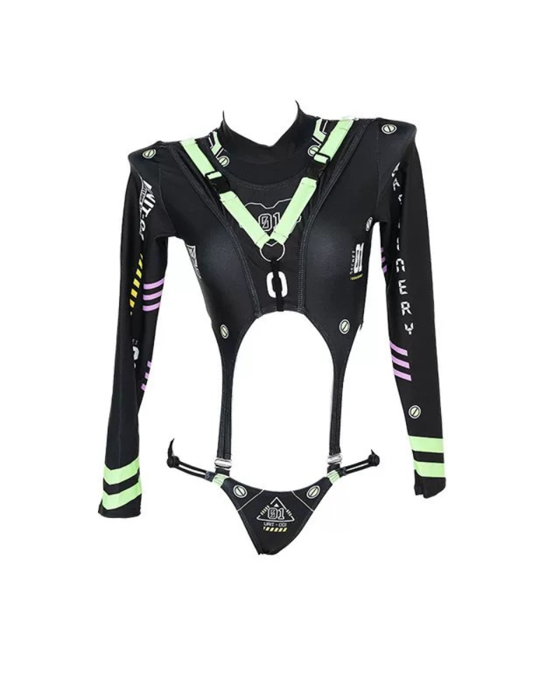 Cyberpunk Cut-out Bodysuit Zeroph