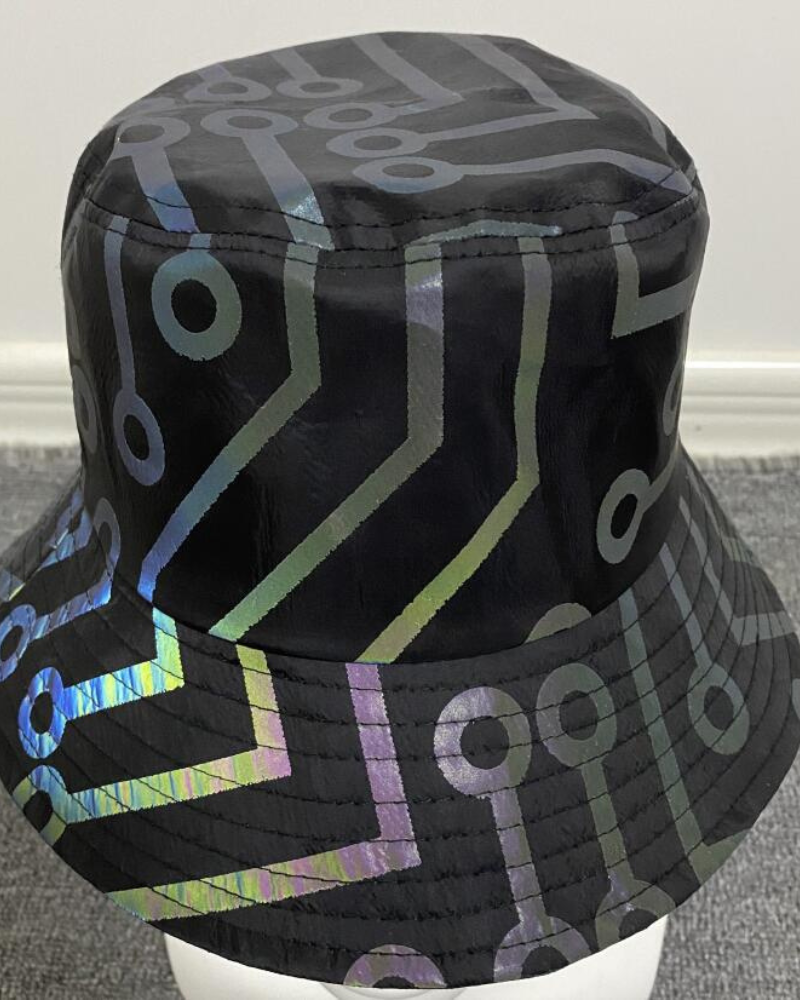 Hip Hop Rainbow Reflective Bucket Hat Zeroph
