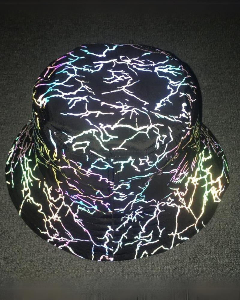 Hip Hop Rainbow Reflective Bucket Hat Zeroph