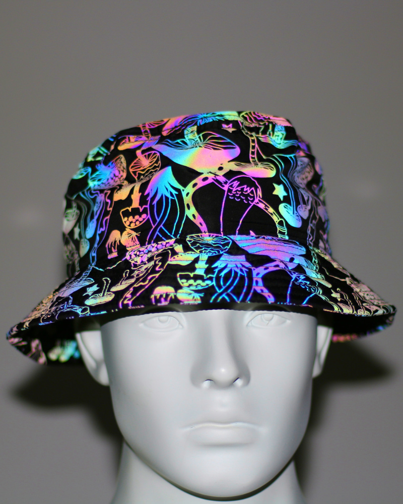 Hip Hop Rainbow Reflective Bucket Hat Zeroph