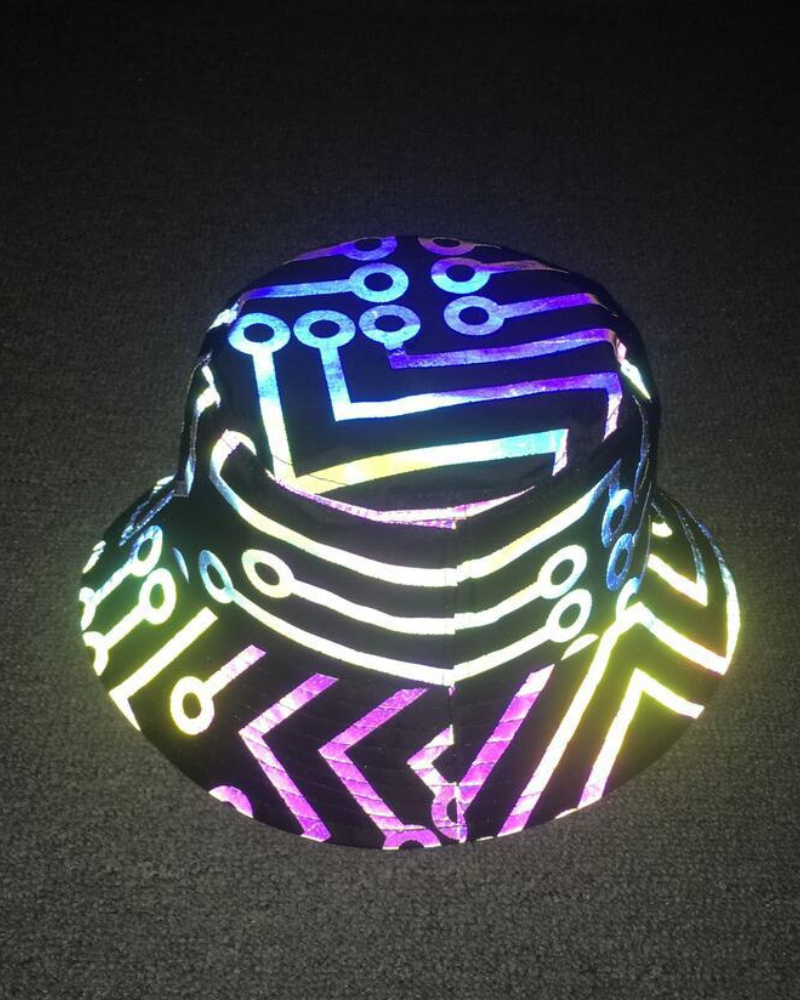 Hip Hop Rainbow Reflective Bucket Hat Zeroph