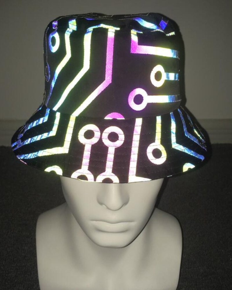Hip Hop Rainbow Reflective Bucket Hat Zeroph