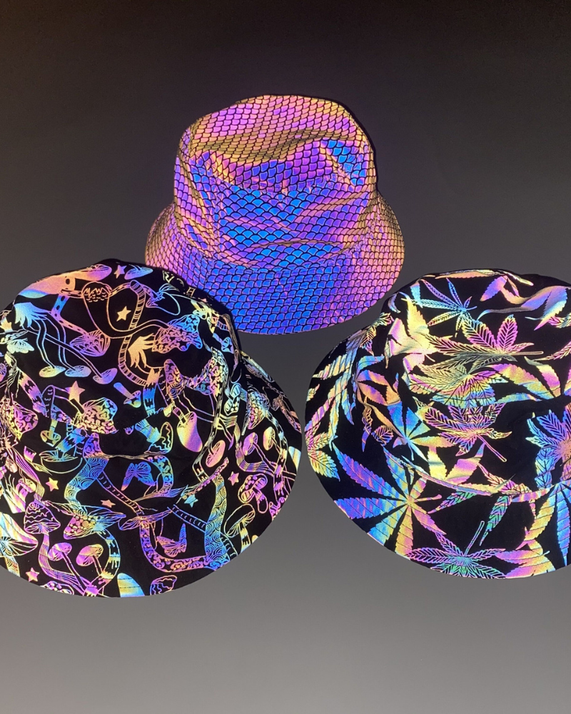 Hip Hop Rainbow Reflective Bucket Hat Zeroph