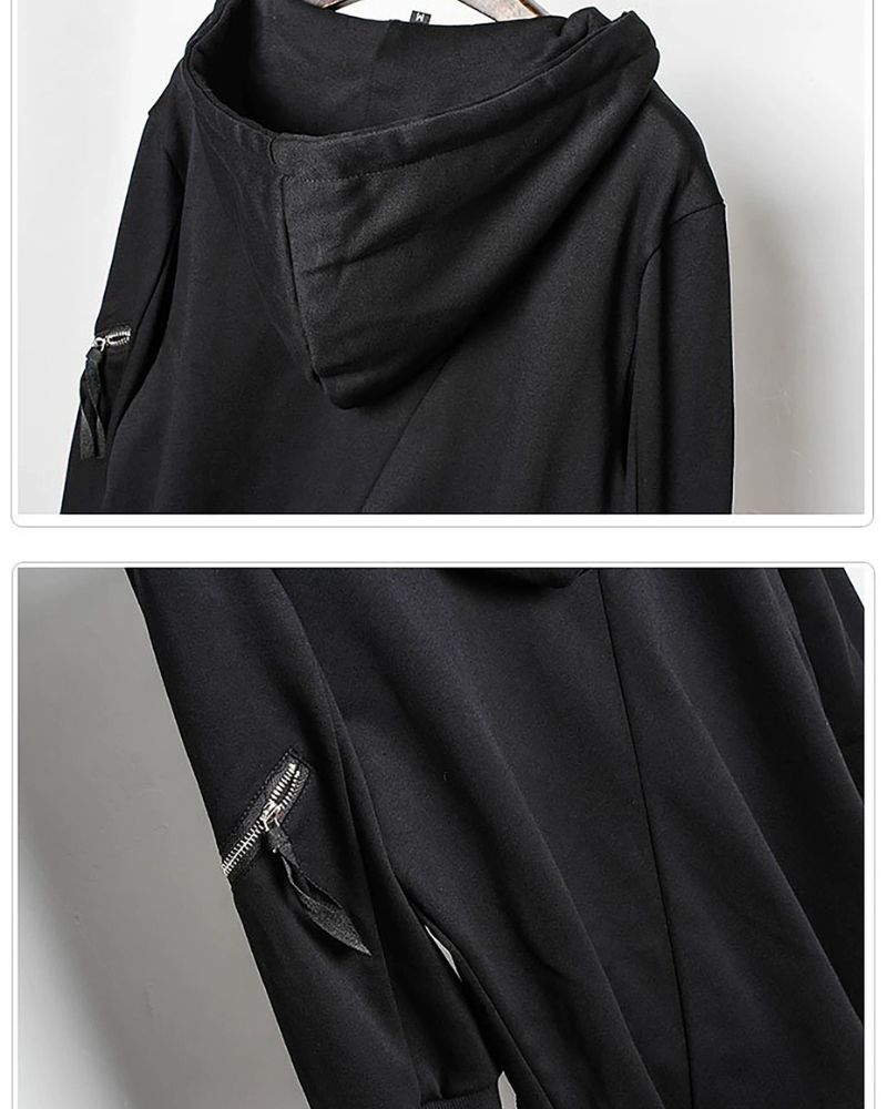 Japanese Techwear Zipper Hooded Jacket Zeroph