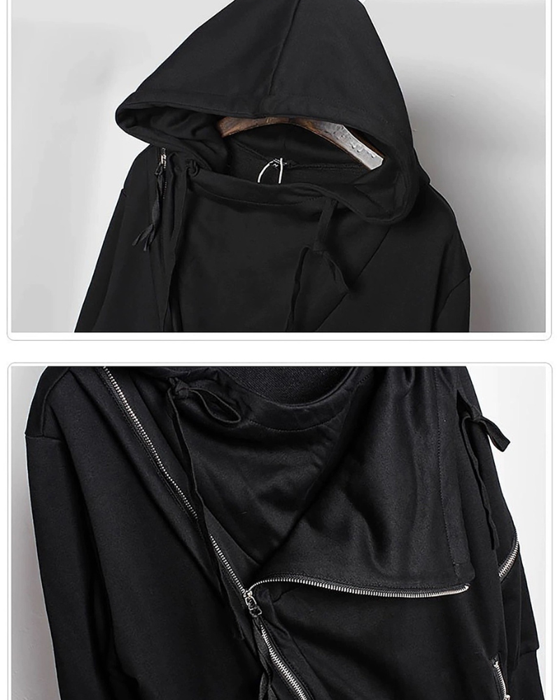 Japanese Techwear Zipper Hooded Jacket Zeroph