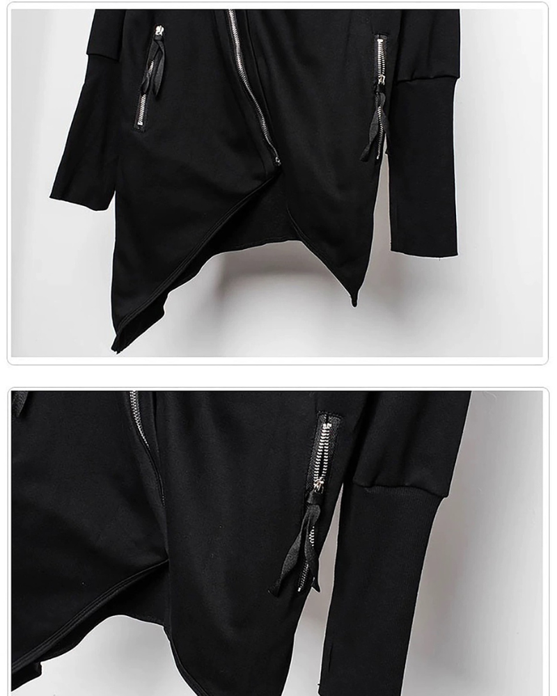 Japanese Techwear Zipper Hooded Jacket Zeroph