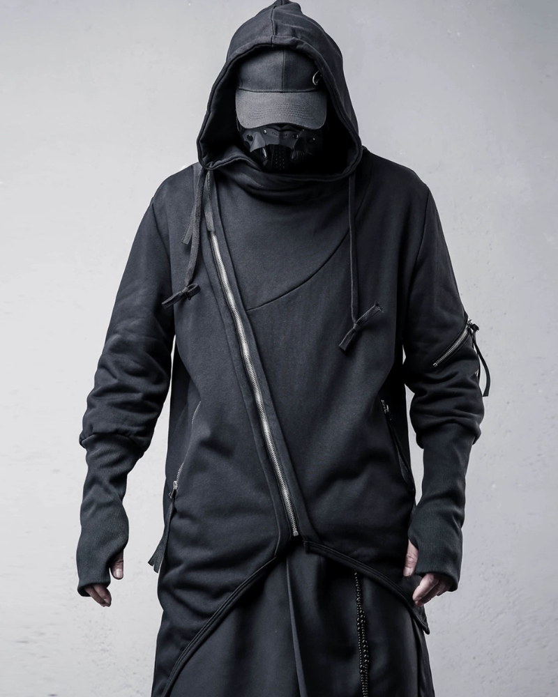 Japanese Techwear Zipper Hooded Jacket Zeroph
