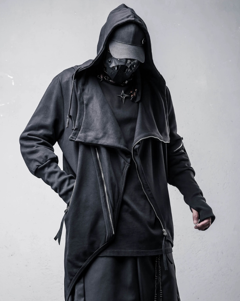 Japanese Techwear Zipper Hooded Jacket Zeroph