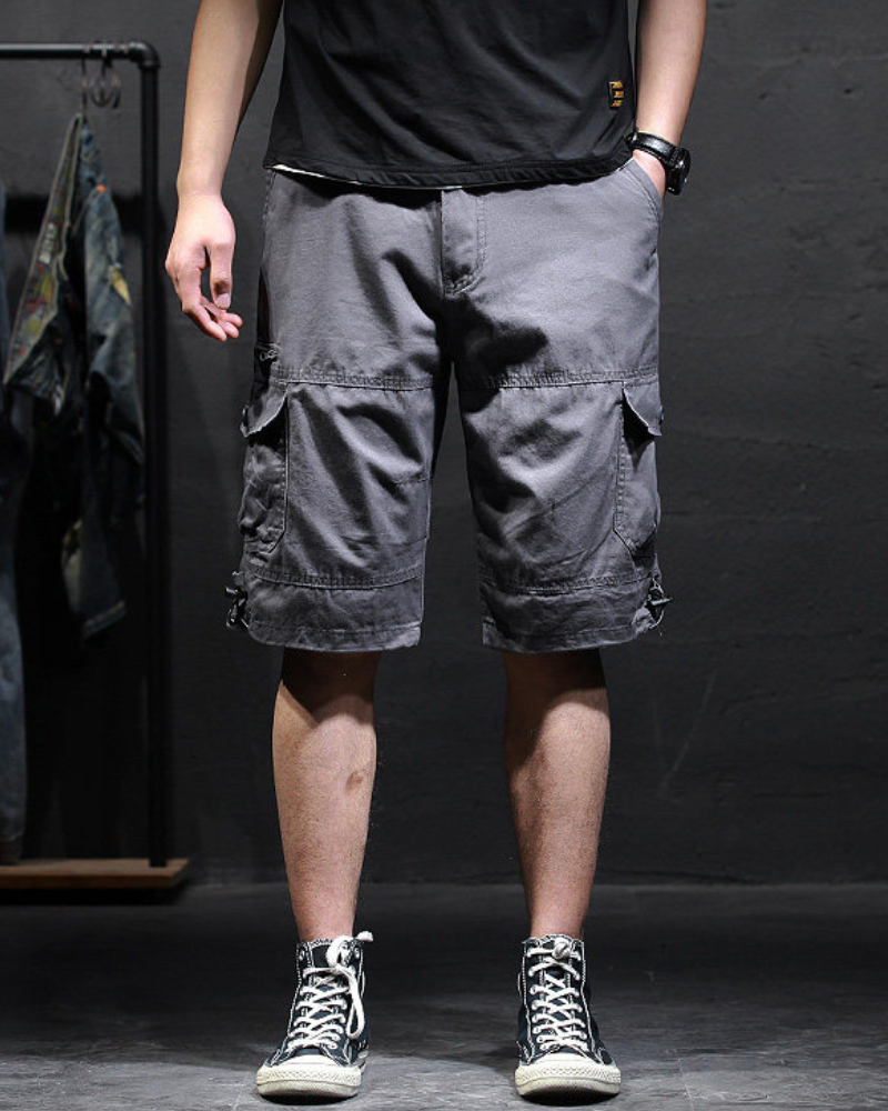 Men’s Loose Summer Black Camo Jorts Zeroph