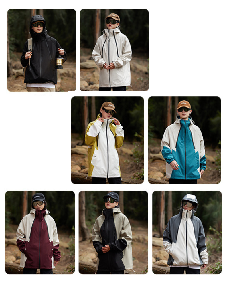 Outdoor Couple Camping Waterproof Jacket Zeroph