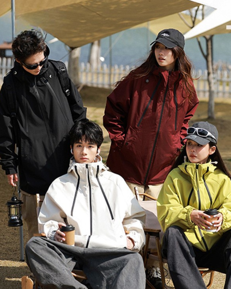 Outdoor Couple Camping Waterproof Jacket Zeroph