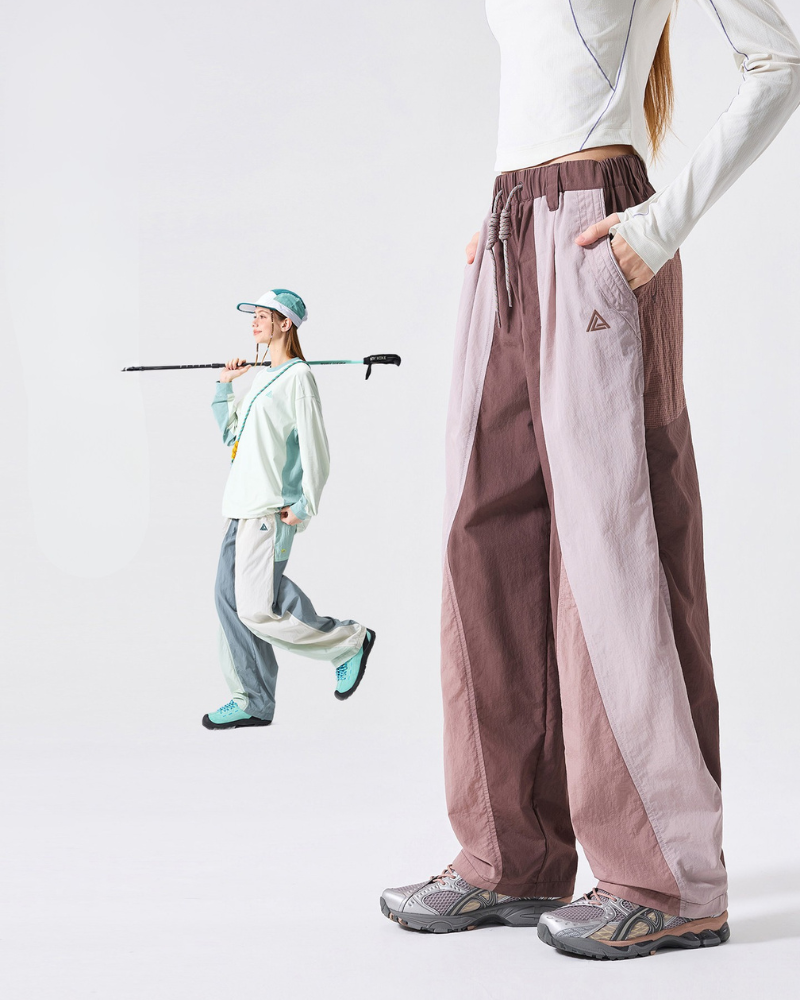 Outdoor Mountain Style Unisex Loose Fit Sports Hiking Pants