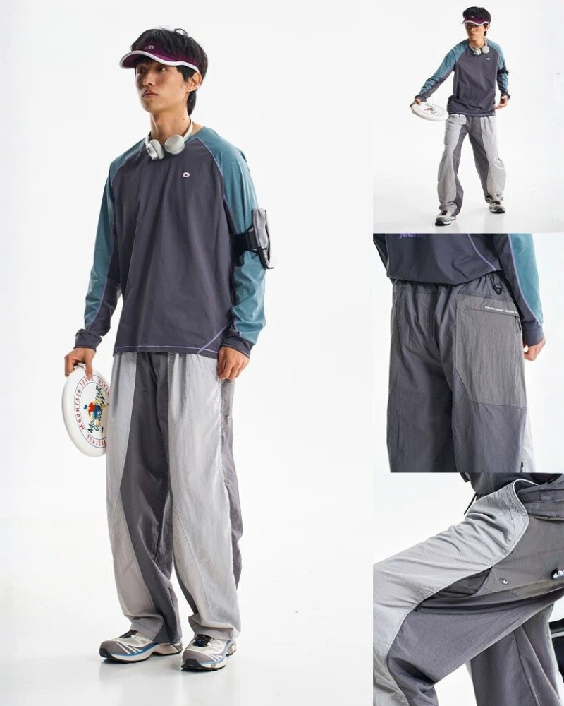 Outdoor Mountain Style Unisex Loose Fit Sports Hiking Pants