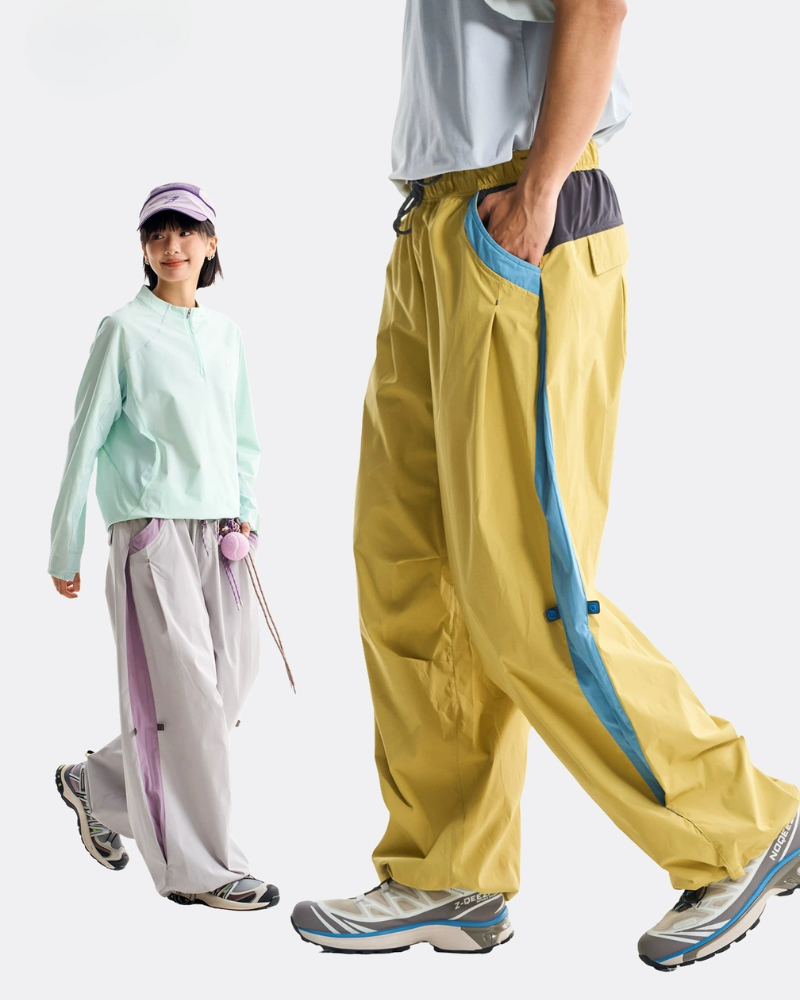 Outdoor Sports Unisex Lightweight Quick-Drying Loose Hiking Pants