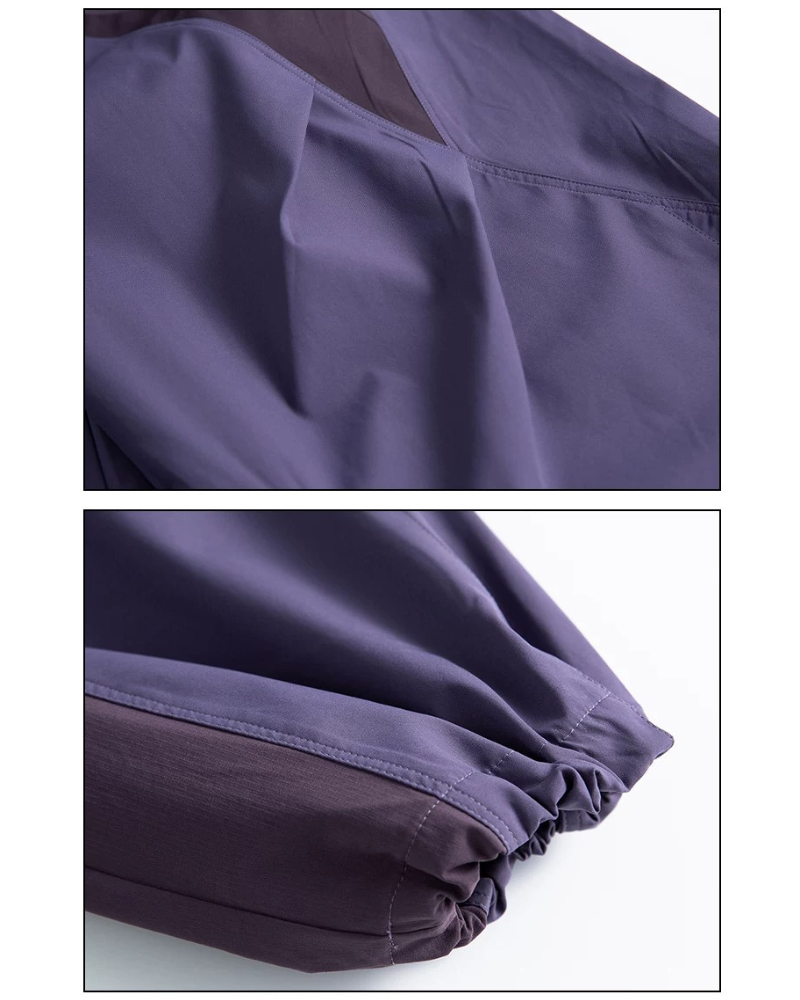 Outdoor Windproof Paneled Wide-Leg Hiking Pants Zeroph